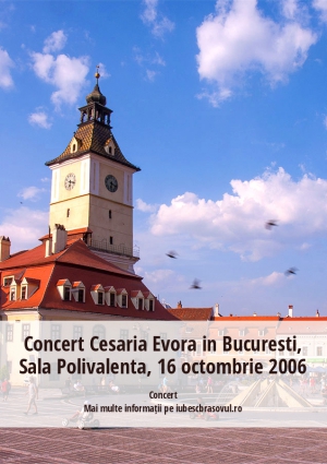 Concert Cesaria Evora in Bucuresti, Sala Polivalenta, 16 octombrie 2006