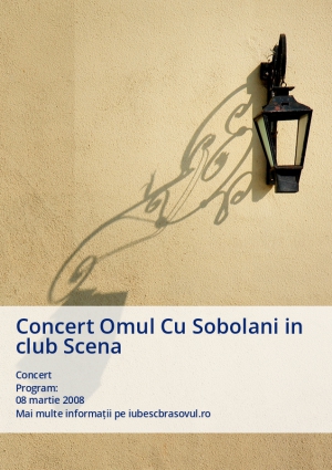 Concert Omul Cu Sobolani in club Scena