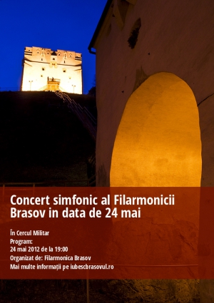 Concert simfonic al Filarmonicii Brasov in data de 24 mai