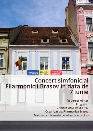 Concert simfonic al Filarmonicii Brasov in data de 7 iunie