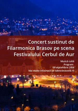 Concert sustinut de Filarmonica Brasov pe scena Festivalului Cerbul de Aur