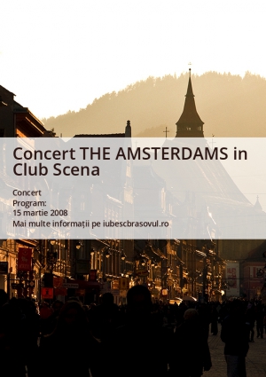 Concert THE AMSTERDAMS in Club Scena