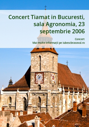Concert Tiamat in Bucuresti, sala Agronomia, 23 septembrie 2006