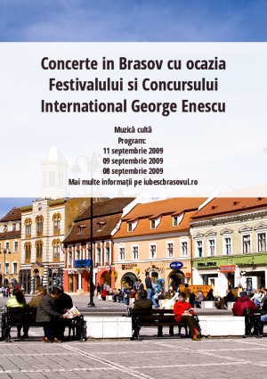 Concerte in Brasov cu ocazia Festivalului si Concursului International George Enescu