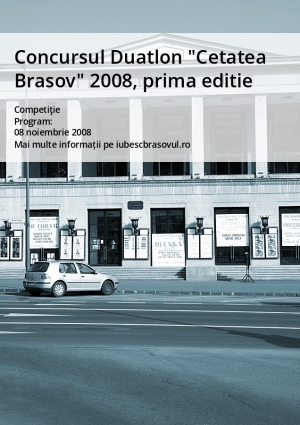 Concursul Duatlon "Cetatea Brasov" 2008, prima editie