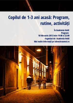 Copilul de 1-3 ani acasă: Program, rutine, activităţi