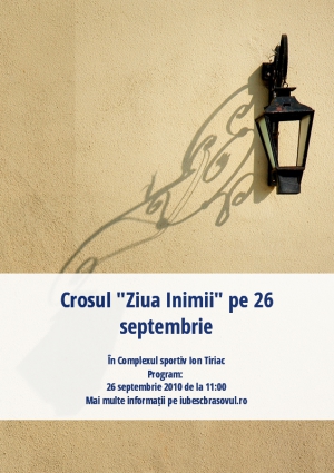 Crosul "Ziua Inimii" pe 26 septembrie