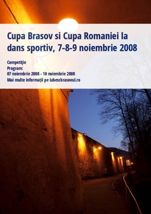 Cupa Brasov si Cupa Romaniei la dans sportiv, 7-8-9 noiembrie 2008