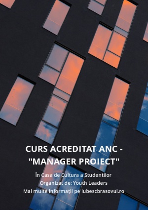 Curs Acreditat ANC - "Manager Proiect"