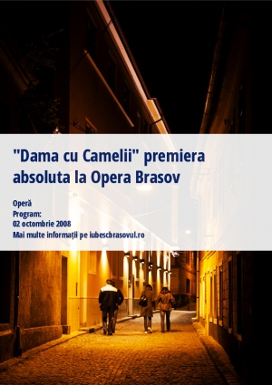 "Dama cu Camelii" premiera absoluta la Opera Brasov