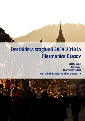 Deschidera stagiunii 2009-2010 la Filarmonica Brasov