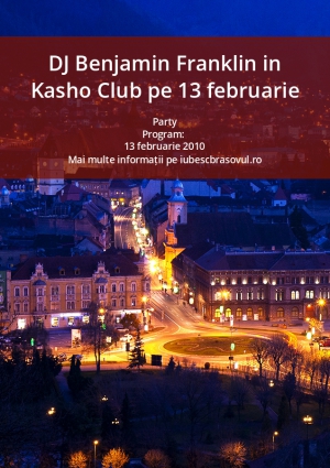 DJ Benjamin Franklin in Kasho Club pe 13 februarie