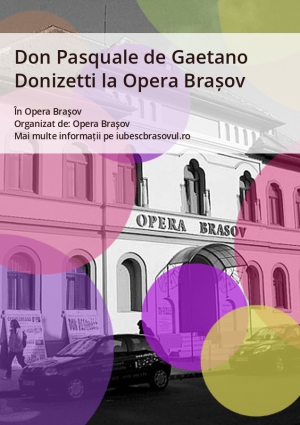 Don Pasquale de Gaetano Donizetti la Opera Brașov