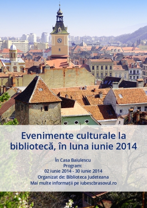 Evenimente culturale la bibliotecă, în luna iunie 2014