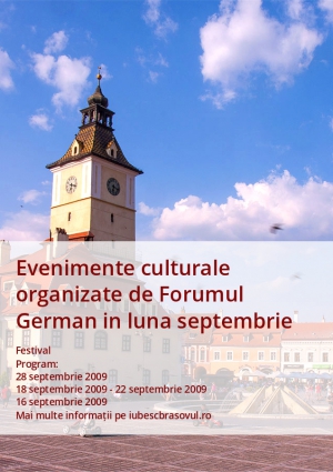 Evenimente culturale organizate de Forumul German in luna septembrie