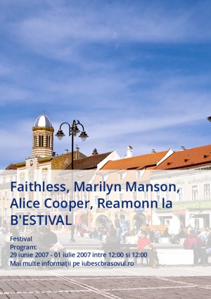 Faithless, Marilyn Manson, Alice Cooper, Reamonn la B'ESTIVAL