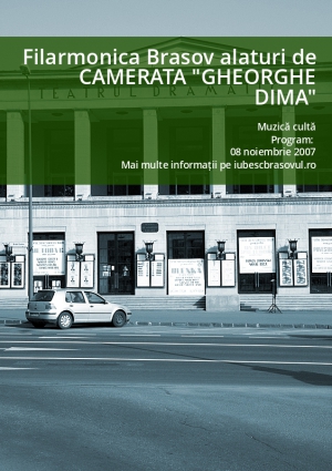 Filarmonica Brasov alaturi de CAMERATA "GHEORGHE DIMA"