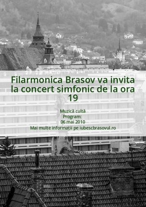 Filarmonica Brasov va invita la concert simfonic de la ora 19
