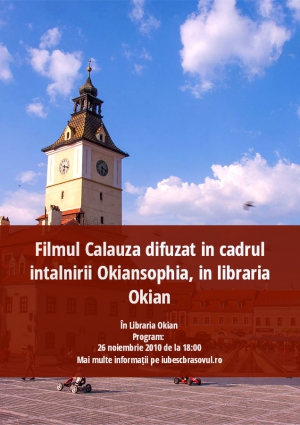 Filmul Calauza difuzat in cadrul intalnirii Okiansophia, in libraria Okian
