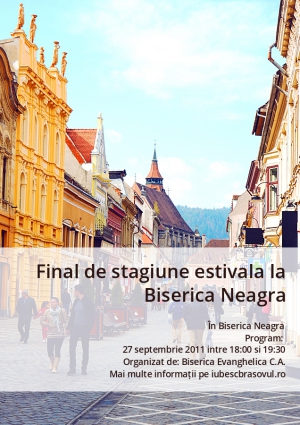 Final de stagiune estivala la Biserica Neagra