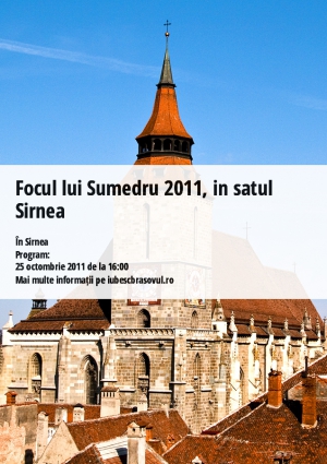 Focul lui Sumedru 2011, in satul Sirnea