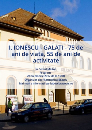 I. IONESCU - GALATI - 75 de ani de viata, 55 de ani de activitate