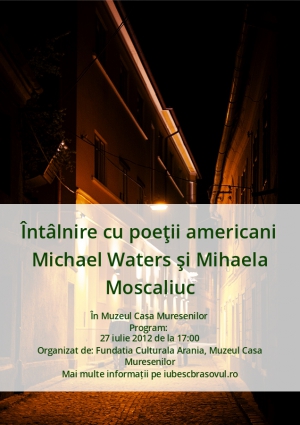 Întâlnire cu poeţii americani Michael Waters şi Mihaela Moscaliuc