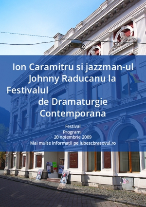 Ion Caramitru si jazzman-ul Johnny Raducanu la Festivalul de Dramaturgie Contemporana