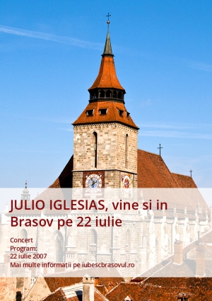 JULIO IGLESIAS, vine si in Brasov pe 22 iulie