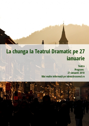 La chunga la Teatrul Dramatic pe 27 ianuarie