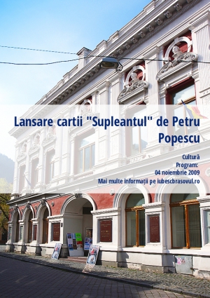 Lansare cartii "Supleantul" de Petru Popescu