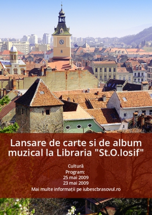 Lansare de carte si de album muzical la Libraria "St.O.Iosif"