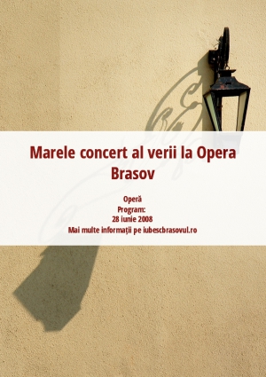 Marele concert al verii la Opera Brasov