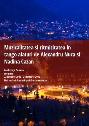 Muzicalitatea si ritmicitatea in tango alaturi de Alexandru Nuca si Nadina Cazan