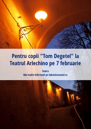 Pentru copii "Tom Degetel" la Teatrul Arlechino pe 7 februarie