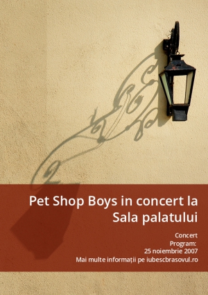 Pet Shop Boys in concert la Sala palatului