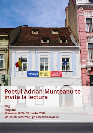 Poetul Adrian Munteanu te invita la lectura