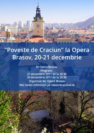 "Poveste de Craciun" la Opera Brasov, 20-21 decembrie