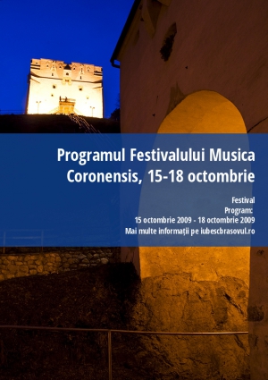 Programul Festivalului Musica Coronensis, 15-18 octombrie