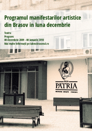 Programul manifestarilor artistice din Brasov in luna decembrie