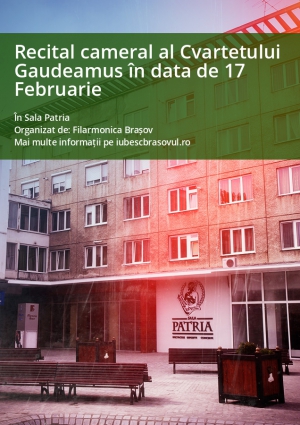 Recital cameral al Cvartetului Gaudeamus în data de 17 Februarie