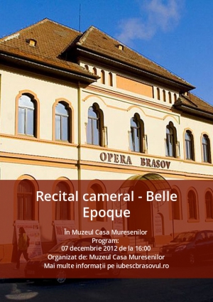 Recital cameral - Belle Epoque