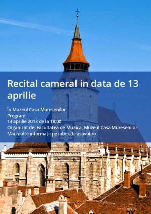 Recital cameral in data de 13 aprilie