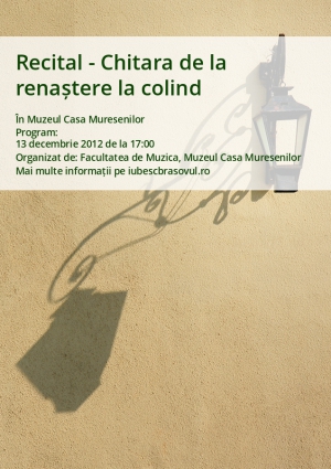 Recital - Chitara de la renaștere la colind