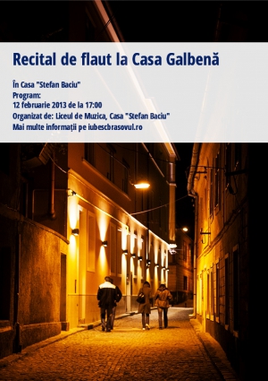 Recital de flaut la Casa Galbenă