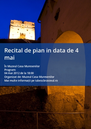 Recital de pian in data de 4 mai