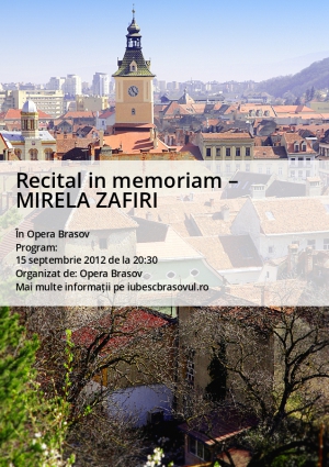 Recital in memoriam – MIRELA ZAFIRI