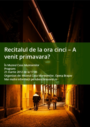 Recitalul de la ora cinci – A venit primavara?