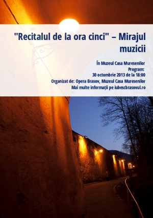 "Recitalul de la ora cinci" – Mirajul muzicii