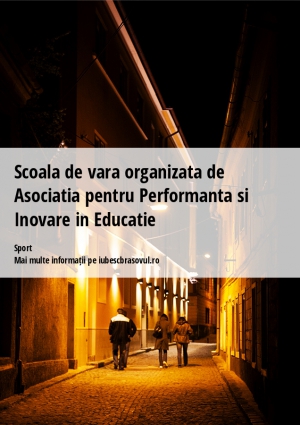 Scoala de vara organizata de Asociatia pentru Performanta si Inovare in Educatie